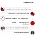thumbnail image 2 of Arnés de nailon rojo talla M, ajustable | Varios colores y tamaños | Para perros pequeños, medianos, grandes y extragrandes | Arnés de pecho para gatos y cachorros, 2 of 5