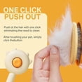 thumbnail image 5 of Cat and dog grooming brush, stainless steel comb, rubber massage needles, self-cleaning, suitable for kittens to long-haired cats and dogs, 5 of 8