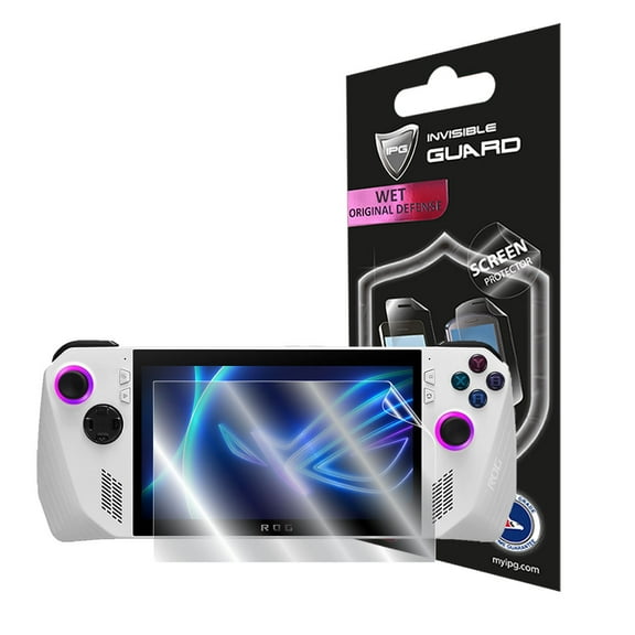 IPG Compatible with Asus ROG Ally Gaming Console 7 Inch SCREEN Protector Invisible Touch Screen Sensitive Anti Scratch Skin Guard - Smooth Self-Healing BubbleFree Screen