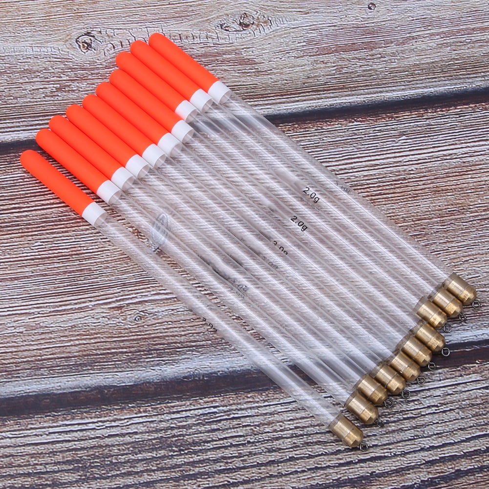 Kit De Flotteurs De Pêche 12 Pièces - 9 Flotteurs Jour + 3 Flotteurs Nuit - Bois Léger Et Sensible - Boîte De Rangement Incluse - Construction Durable