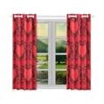 thumbnail image 3 of CADecor Happy Valentine's Day Window Treatment Panel Curtains Window Curtain Kitchen Curtain,Two Piece 26x39 Inches, 3 of 4