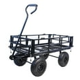 thumbnail image 5 of Utility Wagon Cart with Flat-Free Tires, Heavy Duty 550 Pounds Capacity Wagons Carts with Handle and Removable Sides,  Beach Wagon Camping Garden Shopping Grocery Cart for Outdoor, Garden, 5 of 7