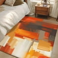 thumbnail image 5 of Kitchen Mats for Floor 3x5 Ft, Burnt Orange Brown Non Slip Area Rugs for Kitchen Bedroom Entryway, Farmhouse Ombre Abstract Mottled Art Washable Carpet Runner Rug Floor Mats for Bedroom Home Decor, 5 of 9