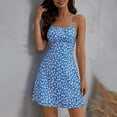 thumbnail image 3 of Royal Blue Floral Graphic for Women Summer Fall Slip Backless Midi Mini Petite Knee Length Boho Dress Women 2025 Clothes Country Concert Y2K XXL, 3 of 3