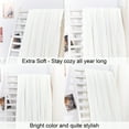 thumbnail image 2 of Ntbay 100% Cotton Cable Knit Throw, Super Soft Warm Knitted Blanket Home Decor, 51"x67", White, 2 of 4