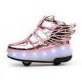 thumbnail image 3 of Roller Shoes with Wheels for Boys Girls Kids Skates Sneakers LED Light Up Rechargeable Sport Sneaker for Boys, 3 of 19