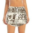 thumbnail image 2 of Vsdgher Cows On The Farm Print Women's Running Double Layer Shorts High Waisted with Pockets Elastic Yoga Workout Athletic Gym Sports, 2 of 8