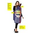 thumbnail image 4 of Rasta Imposta Retro 2000's Cell Phone Halloween Costume, Men and Women, Blue, One Size, 1686, 4 of 4