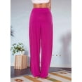 thumbnail image 6 of High Slit Harem Pants Women Hippie Harem Pants Trousers Rose Red XL, 6 of 7