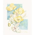 thumbnail image 2 of Unknown 26x31 Gold Ornate Wood Framed with Double Matting Museum Art Print Titled - Poppies Yellow Pastel II, 2 of 4