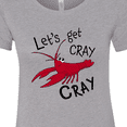 thumbnail image 4 of Inktastic Let's Get Cray Cray Cute Red Crayfish Women's T-Shirt, 4 of 5