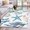 Green, variant on 3'x5' Area Rugs, Summer Coastal Indoor Outdoor Area Rug for Living Room Bedroom, Ocean Watercolor Starfish Shell Seaweed Washable Bathroom Rugs Kitchen Floor Carpet Mats Home Decor Aesthetic
