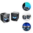 thumbnail image 4 of Miangastore 2pcs Desktop Laptop Wired Speakers Computer Speakers Compact Multimedia Audios, 4 of 8