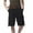 B_ Black, variant on Fashion YLSDY Men's Shorts Casual Cargo Shorts Relaxed Fit Casual Work Shorts Outdoor Hiking Pants with Multi Pockets Army Green S