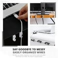 thumbnail image 5 of AnuirheiH 20 Pcs Self Adhesive Cable Management Clips,Cable Organizers Sticky Wire Clips Cord Holder for TV PC Laptop Ethernet Cable Desktop Home Office, 5 of 5