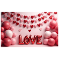 thumbnail image 3 of Love Heart Backdrop Banner Valentine's Background Romantic Party Wedding Photography Props Decorations Special Event Photo Booth Display, 3 of 4