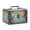Green Map Pattern, variant on Wooden PU Leather Storage Chest Green Map Pattern for Trinkets Keepsakes and Gifts