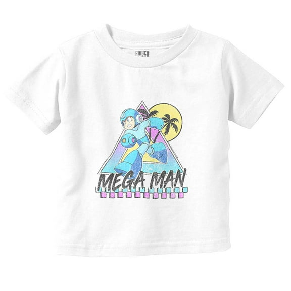 Mega Man Video Game Summer Vacation Toddler Boy Girl T Shirt Infant Toddler Brisco Brands 3T