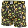 thumbnail image 3 of 2FLY Men's Boxer Briefs 3-Pack Ultra Soft , Active Stretch Underwear- X- Large, Flower and Smiley Print, 3 of 7