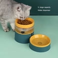 thumbnail image 2 of Greeniant Alimentador automático Universal para mascotas de gran capacidad, dispensador de alimentos con protección para el cuello, cuenco de agua, Suministros para gatos naranja azul Greeniant PT004464-02, 2 of 6