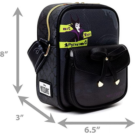 Wondapop Disney Villains Maleficent Luxe 8" Crossbody Bag