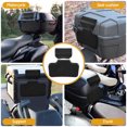 thumbnail image 3 of unbranded 1Jgo Acolchado De Asiento Para Motocicleta En Cuero Negro Con Soporte Lumbar Y Fácil Instalación, 3 of 8