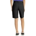 thumbnail image 3 of Real School Juniors' Flat Front Low Rise School Uniform Shorts, 3 of 5