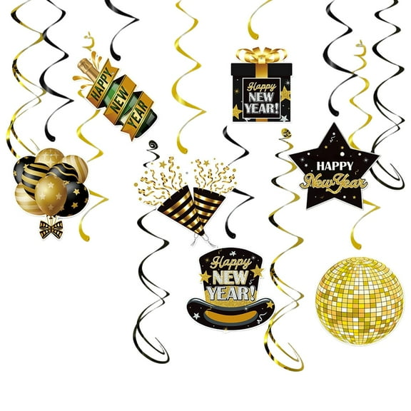 New Year'S Day Spiral Ornaments (21-Piece Set), 2026 New Year Decorations Hanging Ornaments for New Year Holiday Celebrations Home & Decor