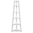 thumbnail image 4 of Convenience Concepts Newport 5 Tier Corner Bookshelf, White, 4 of 5