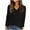 Black, variant on Boho Tops For Women Winter Striped Sweatshirt Cropped White Pullover Sweaters Fall Tops Loose Fit Long Sleeve Blouse Young Adult Fashion