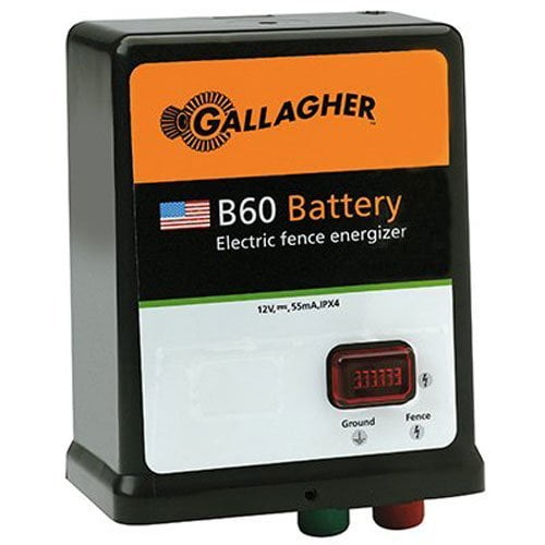 Gallagher G351504 B60 12volt Fencer, 40 Acre/5Mile