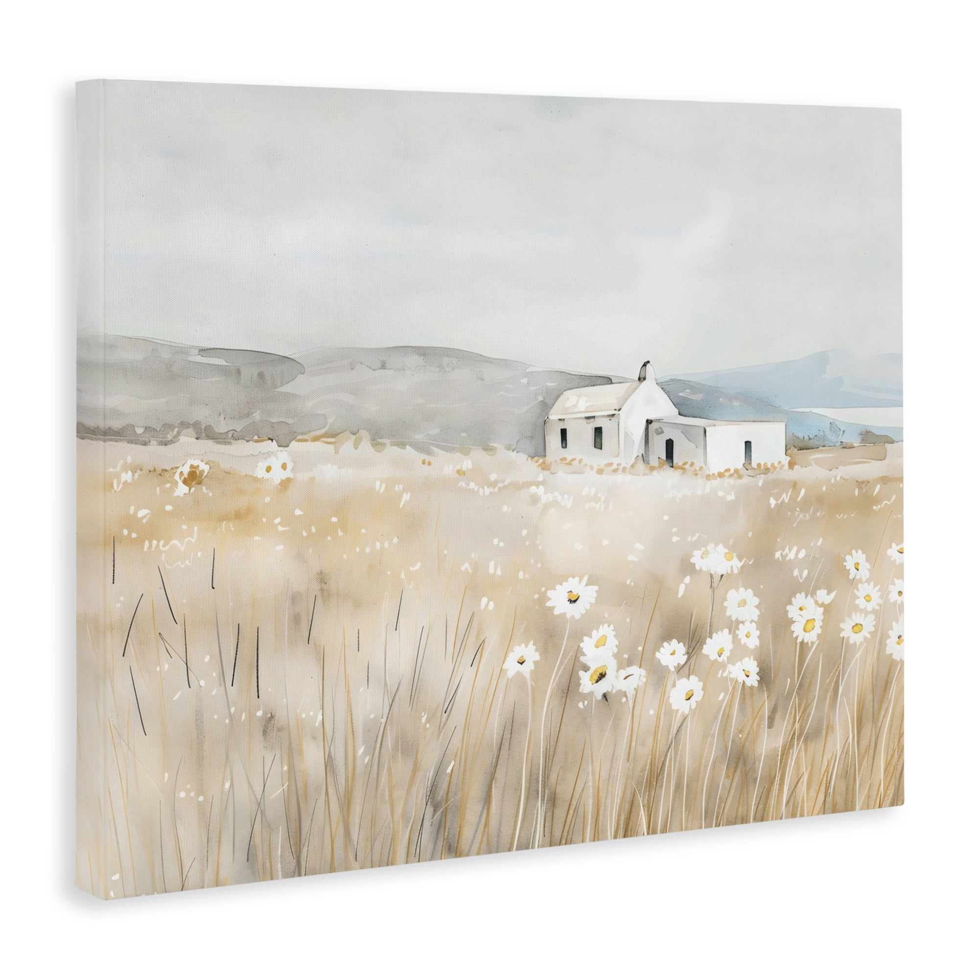Stupell Industries Rustic Landscape Daisy Meadow Canvas Wall Art, design by Creative Studio