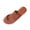 Shoes # Brown, variant on Slide Sandals for Women Open Toe Flat Slippers Unique Asymmetrical Wide Strap Toe Ring Design Minimalist Casual Summer Beach Vacation Everyday Footwear