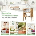 thumbnail image 6 of Canddidliike 2 Pieces Bamboo Nightstand Sofa Table with Storage Shelf, Modern Nightstand, End Table for Bedroom Living Room, 6 of 9