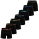 thumbnail image 1 of Happy Shorts pack de 7 calzoncillos bóxer para hombre - calzoncillos jersey, retro, cintura con logo Negro XL (X-Large), 1 of 7