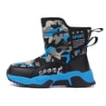 thumbnail image 3 of Boys Girls Kids Snow Boots Waterproof Mid Calf Velcro Non-Slip Outdoor Winter Shoes for Children, 3 of 6