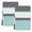 Gray Turquoise, variant on Purple Morocco Kitchen Towels Set of 1, Boho Stitching Pattern Stripes Grey Absorbent Dish Towels for Kitchen, Microfiber Hand Towel, Quick Drying Tea Towel for Cleaning Decorative Dishcloths