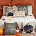 thumbnail image 5 of Fall Pillow Covers 18x18 inch Set of 4 Buffalo Plaid Fall Pumpkin Outdoor Throw Pillow Cover Autumn Thanksgiving Decoration for Home Couch Bed, 5 of 6