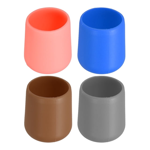Unique Bargains 4 Pcs Silicone Tige de Pêche Coussin Anal, Petit, Rose, Bleu, Café, Gris