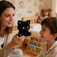 thumbnail image 4 of Sleeping Cat Plush Stuffed Animal With Embroidered Face, Ultra-Soft Plush Toy, Cute Golden Green Decor, 6.3 Inch Comfort Companion, Bedroom Decor Gift, 4 of 9