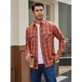 thumbnail image 2 of sogami Long Sleeve Plaid Buffalo Shirts for Men Casual Button Up Shirt, 2 of 8