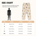 thumbnail image 2 of Cauagu Chicken Family Pajama Pants for Women Loose Fit Wide Leg Trouser Pants Casual Elastic Waist Drawstring Lounge Pants, 2 of 6