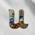 thumbnail image 4 of Christmas Letters Keychain 26 Letters Rhinestone Pendant, 4 of 8
