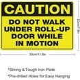 thumbnail image 2 of Metal Wall Art Decor Caution Do Not Walk Under Roll Up Door Wall Art Decor Public Vintage Retro Aluminum Metal Sign Plaque 8X12 Inch, 2 of 4