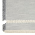 thumbnail image 6 of Better Homes & Gardens Table Runner, Woven Cotton Gray Fringe, 14" x 72", 6 of 7
