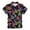 Neon, variant on Byoo Toddler Boys Neon Pizza Print Short-Sleeve Shirt Vibrant Glow-Inspired Button Down Lapel Collar Tee Kids Comfortable Daily Top