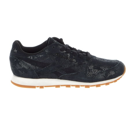 Reebok CL Lthr Clean Exotic Print Track Shoe  - (Best Way To Clean Suede Shoes)