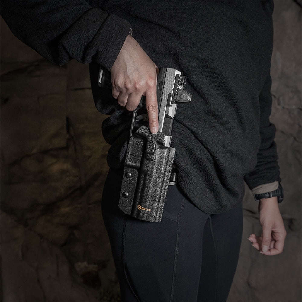 GRITR OWB Kydex Right Hand Pistol Holster Fits Canik TP9/METE/RIVAL Series