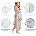 thumbnail image 7 of Light Pink Fairy Pattern Hooded Bath Towel，60"x35" for Ages 3 To 12 Kids, Quick Dry Lightweight Soft Microfiber Hood Beach Towel Cover Up for Kids, 7 of 7