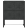 thumbnail image 3 of vidaXL Haut Buffet Noir 80x35x100 cm Acier, 3 of 5